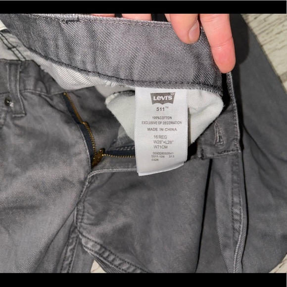 Levi’s 511 Black Denim Jeans - Picture 3 of 4